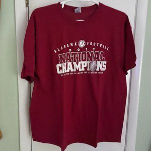 Alabama Football 2011 National Champions Shirt, Men's XXL